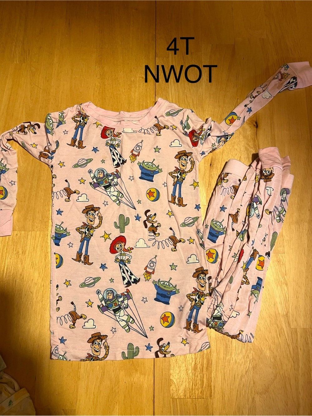 Little Sleepies Pink Toy Story Character Pajama Set